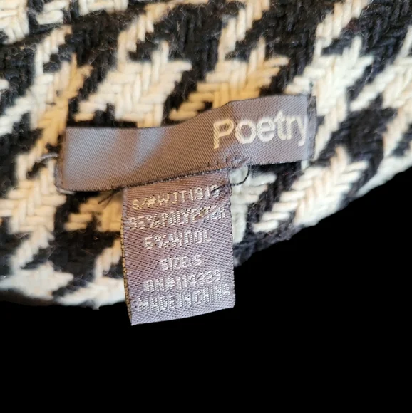 Poetry Houndstooth coat size small - Picture 3 of 3